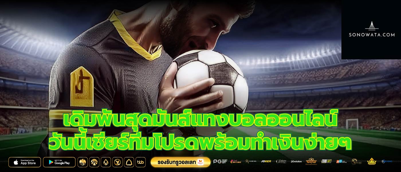 เดิมพันสุดมันส์แทงบอลออนไลน์ วันนี้เชียร์ทีมโปรดพร้อมทำเงินง่ายๆ