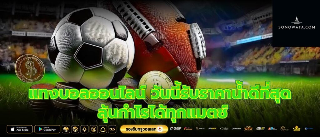 แทงบอลออนไลน์ วันนี้รับราคาน้ำดีที่สุด ลุ้นกำไรได้ทุกแมตช์